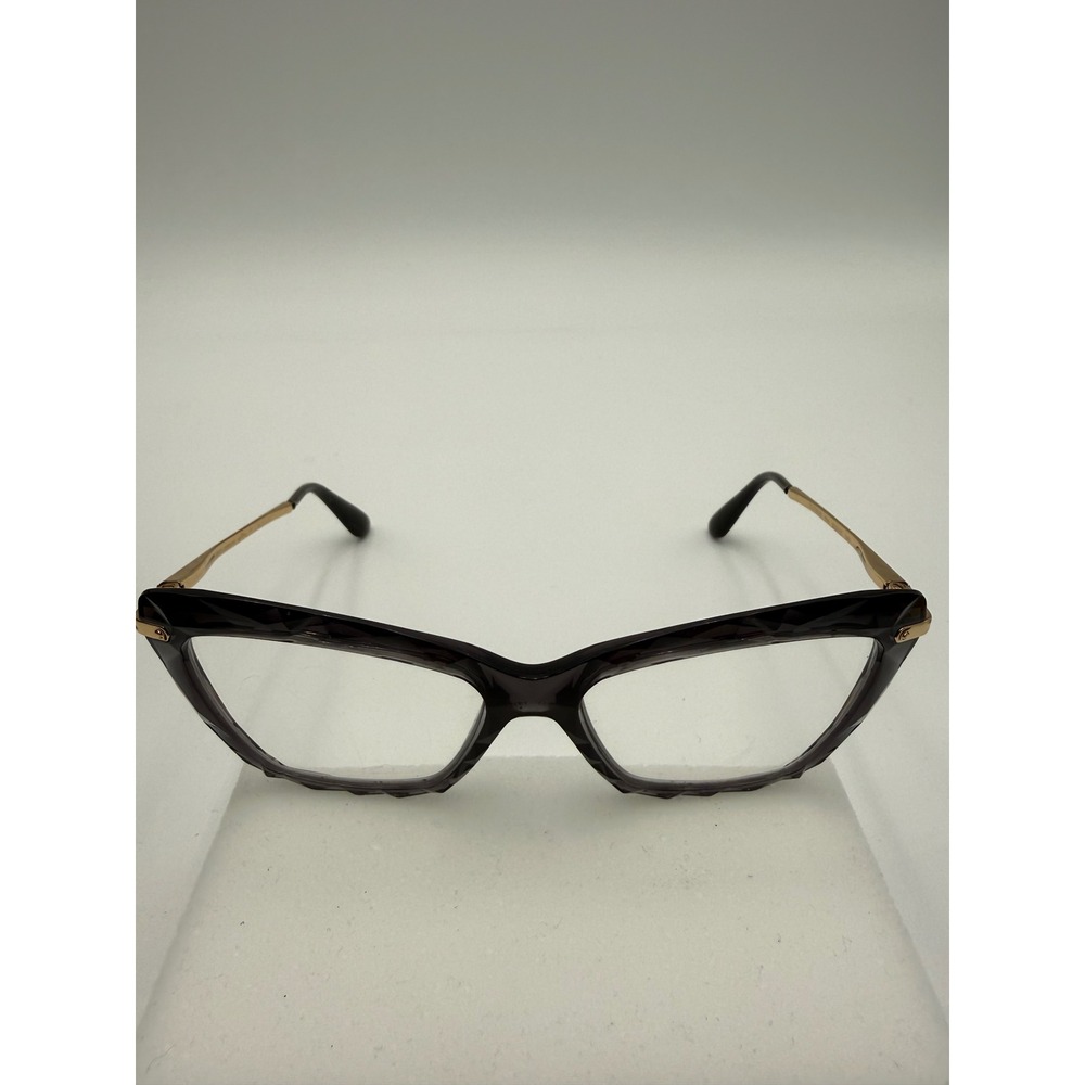 Dolce & Gabbana Eyeglass Frames Womens 53mm Purple Gold DG5025 Excellent Cat Eye